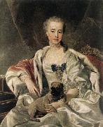 LOO, Louis Michel van ) Portrait of Catherina Golitsyna oil painting on canvas